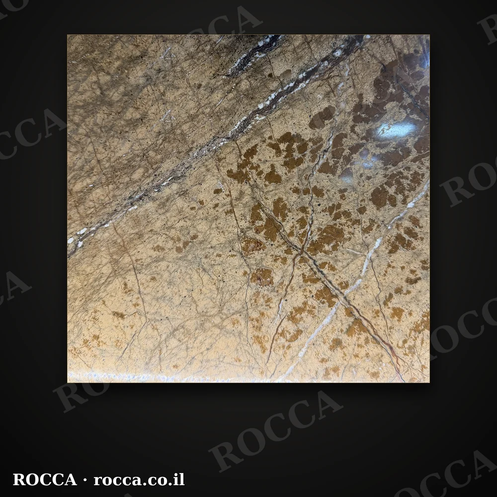 שיש Rainforest Gold, דוגמת אבן